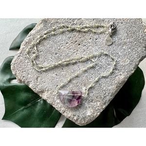 *Josie* Fluorite Rosary Necklace